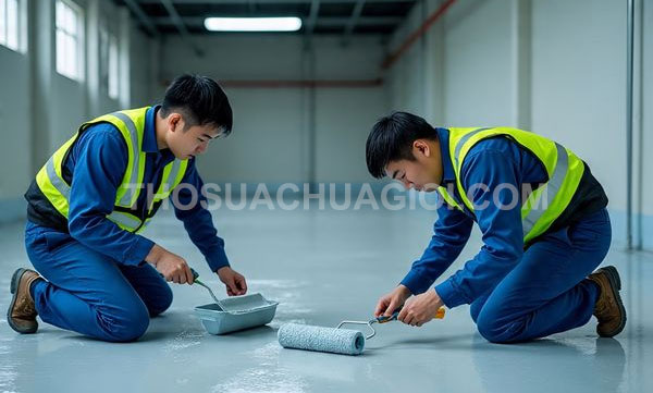 Thi công sơn Epoxy tại Thuận An mới giá rẻ 15 phút đến nơi
