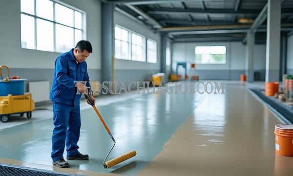 thi công sơn epoxy phường trấn biên