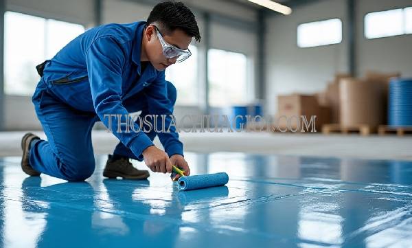 Thi công sơn Epoxy phường Trấn Biên chất lượng 25 phút có