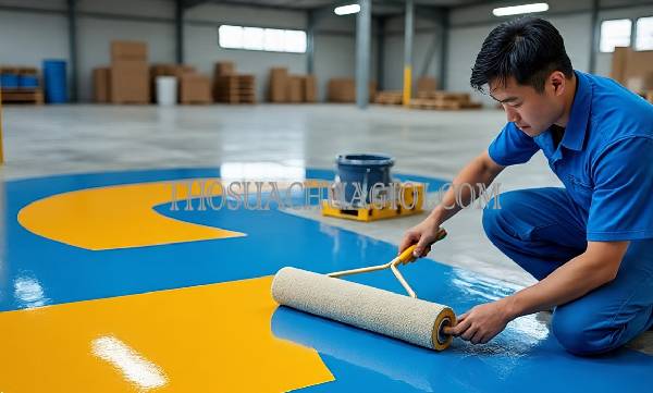thi công sơn epoxy tại điện bàn uy tín