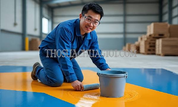 thi công sơn epoxy tại đồng hới giá rẻ