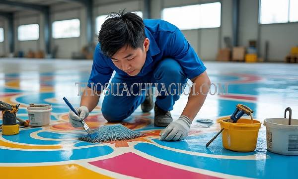 Thi công sơn Epoxy tại Đồng Xoài uy tín 15 phút đến nơi