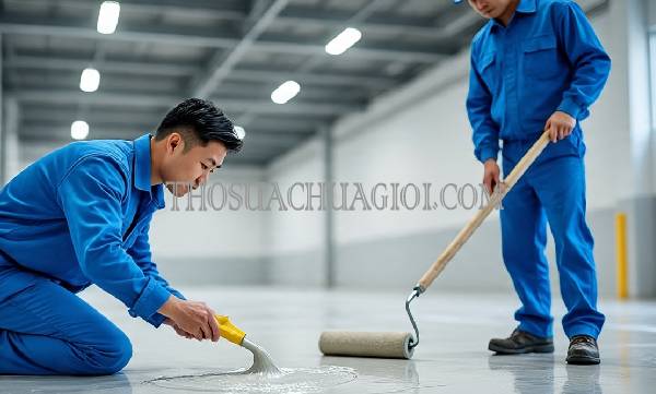 thi công sơn epoxy tại hội an
