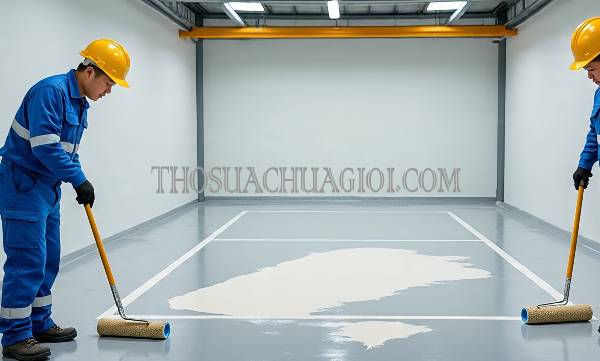 Thi công sơn Epoxy tại Long Xuyên uy tín 15 phút đến nơi
