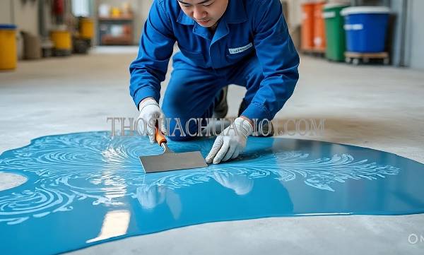 thi công sơn epoxy tại ngã bảy