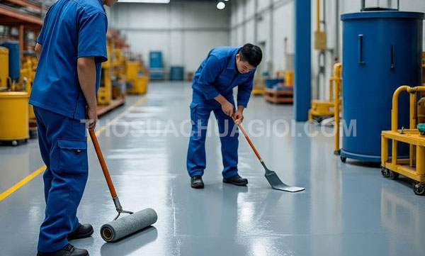 Thi công sơn Epoxy tại phường An Hội Tây