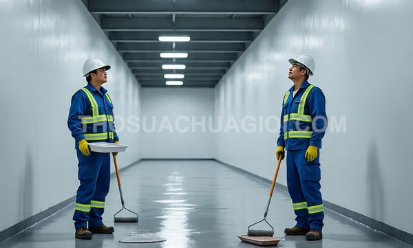 Thi công sơn Epoxy tại phường Bảy Hiền
