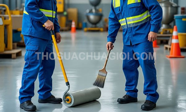 Thi công sơn Epoxy tại phường Bình Hưng Hòa