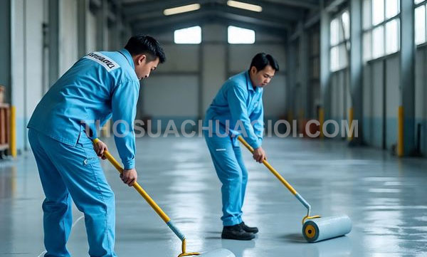 Thi công sơn Epoxy tại phường Bình Quới