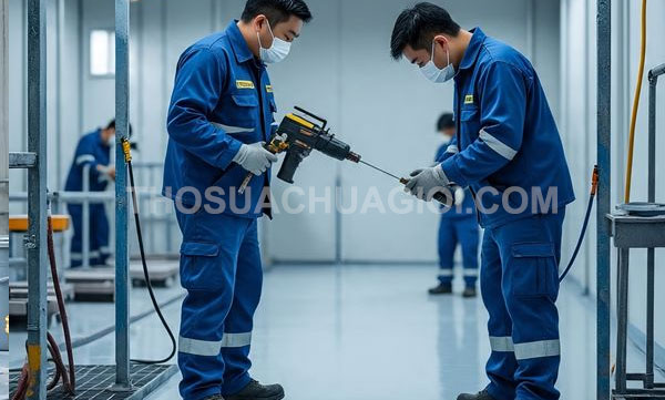 thi công sơn Epoxy tại phường Bình Tây