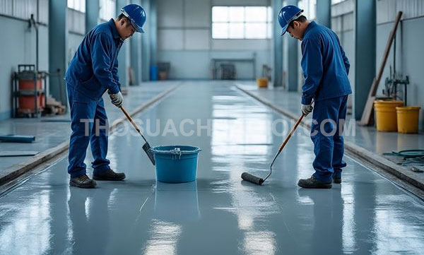 Thi công sơn Epoxy tại phường Cầu Ông Lãnh