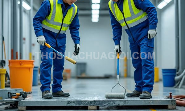thi công sơn Epoxy tại phường Chợ Quán
