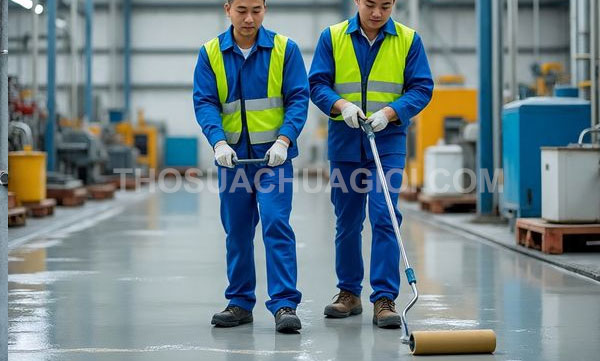 Thi công sơn Epoxy tại phường Hạnh Thông