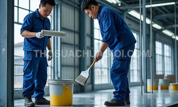 Thi công sơn Epoxy tại phường Long Trường