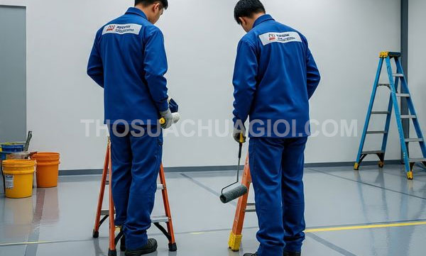 Thi công sơn Epoxy tại phường Phú Định