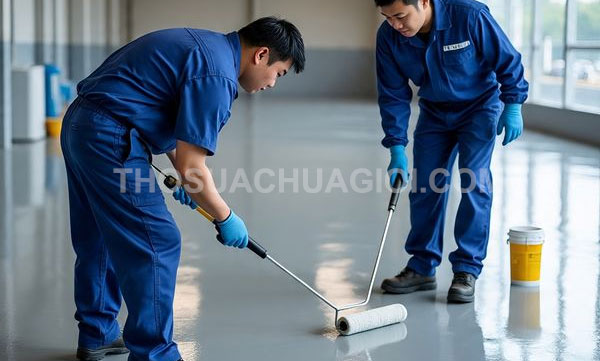 Thi công sơn Epoxy tại phường Tam Bình