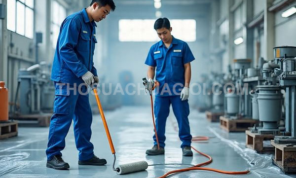 thi công sơn Epoxy tại phường Tân Định