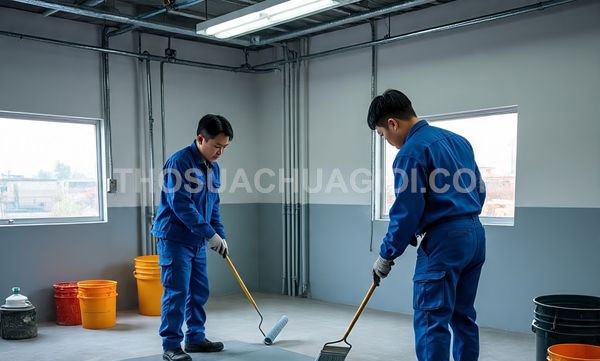 Thi công sơn Epoxy phường Tân Sơn mới giá rẻ 25 phút có mặt