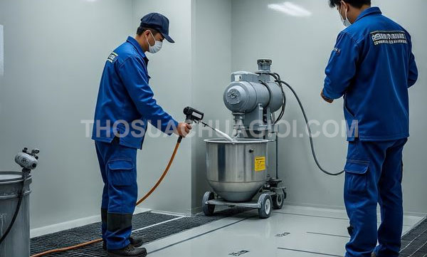 Thi công sơn Epoxy tại phường Vĩnh Hội
