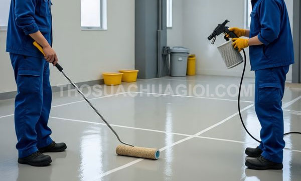 Thi công sơn Epoxy tại phường Vườn Lài