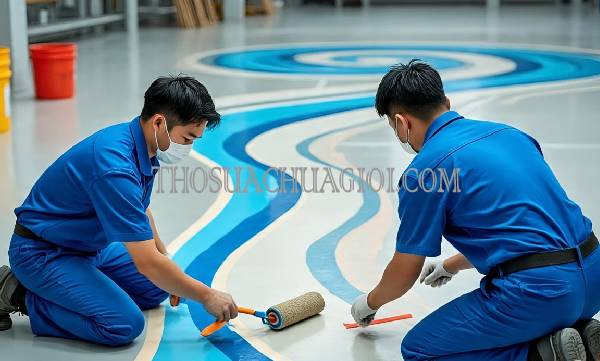 Thi công sơn Epoxy tại Tân An liên hệ 10 phút có