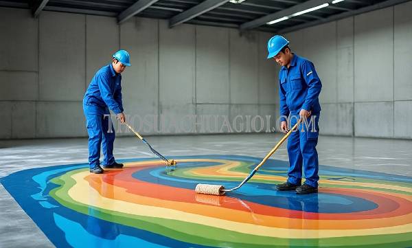 thi công sơn epoxy tại tân an uy tín