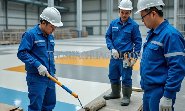 thi công sơn epoxy tại tân an