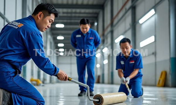 thi công sơn Epoxy tại xã Nhuận Đức