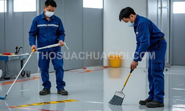 thi công sơn Epoxy tại xã Xuân Thới Sơn