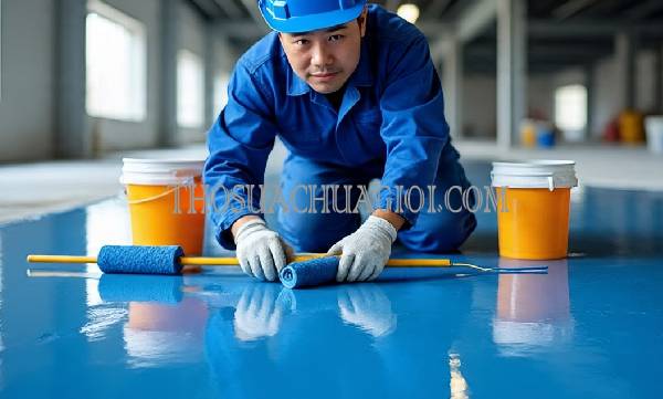 Thi công sơn Epoxy xã Hòa Phú liên hệ 10 phút có thợ