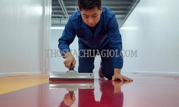 thi công sơn epoxy xã long thới