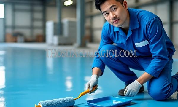 Thi công sơn Epoxy xã Phước Vĩnh An cũ uy tín 15 phút thợ đến nơi