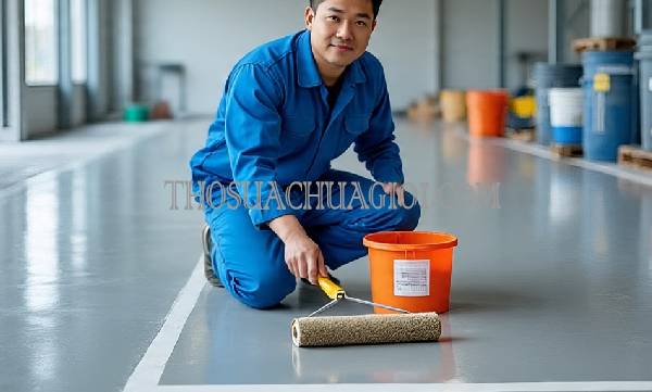 thi công sơn epoxy xã trung an giá rẻ