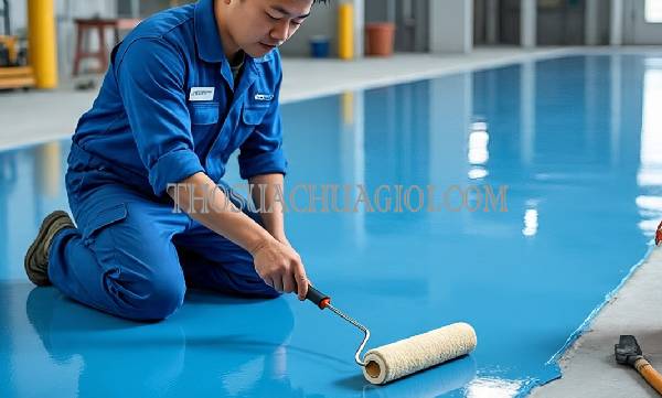 thi công sơn epoxy xã xuân thới đông giá rẻ