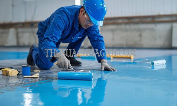 thi công sơn epoxy xã qui đức uy tín