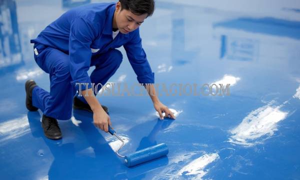 thi công sơn epoxy xã qui đức