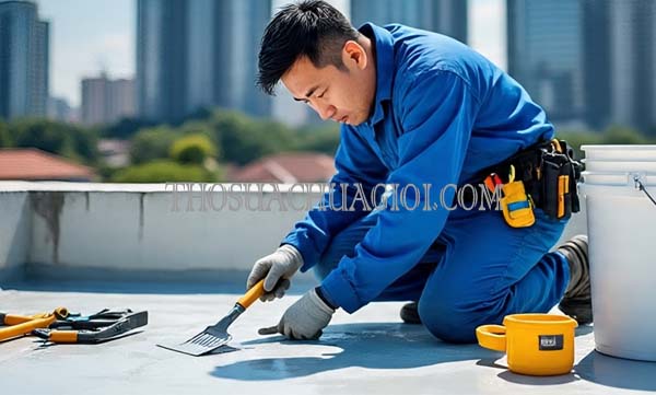 Thợ chống thấm xã Xuân Thới Thượng cũ gọi 30 phút có mặt