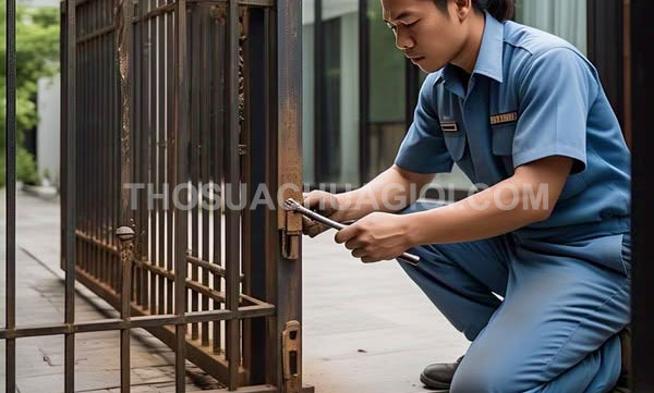 Thợ sửa cửa sắt phường Vườn Lài