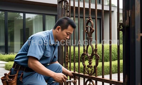 Thợ sửa cửa sắt phường Xóm Chiếu