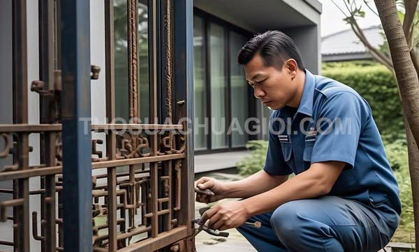 Thợ sửa cửa sắt tại phường Phú Định