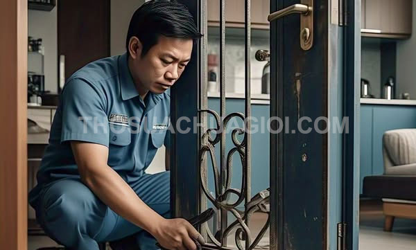 Thợ sửa cửa sắt tại Thủ Đức