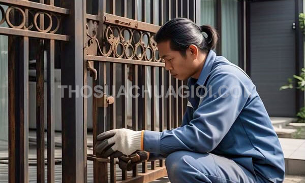 Thợ sửa cửa sắt tại phường Xóm Chiếu