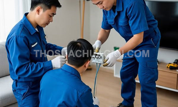 Thợ sửa điện phường An Hội Tây