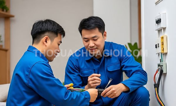 Thợ sửa điện phường Cầu Kiệu