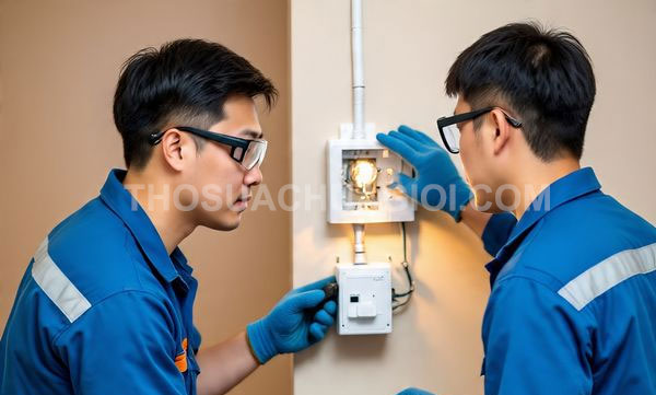 Thợ sửa điện phường Chợ Quán