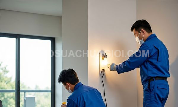 Thợ sửa điện phường Xóm Chiếu mới chất lượng 30 phút có