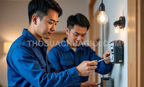 Thợ sửa điện tại xã Nhuận Đức