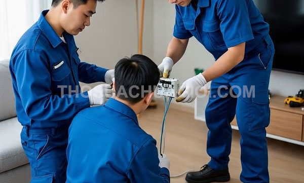 Thợ sửa điện xã Nhà Bè
