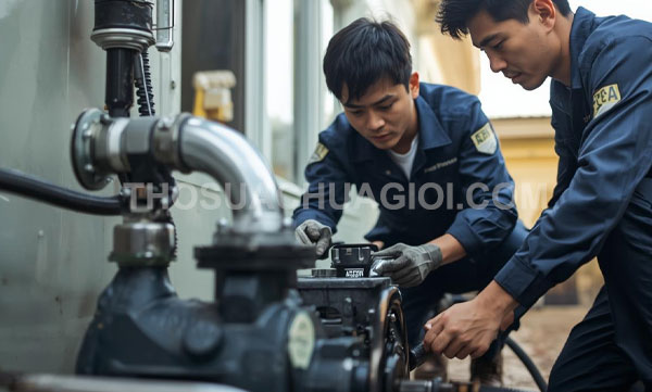 Thợ sửa máy bơm nước phường An Hội Đông
