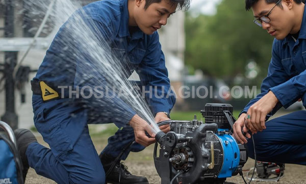 Thợ sửa máy bơm nước phường Hạnh Thông